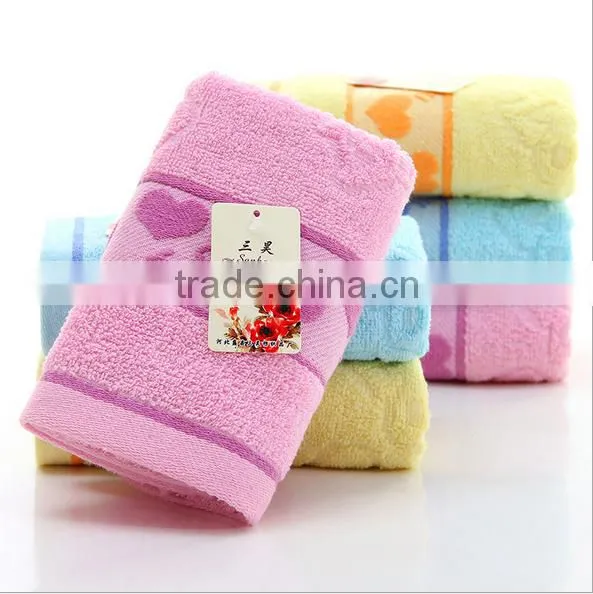 Bright Color Heart Shape Jacquard Towel photo-3