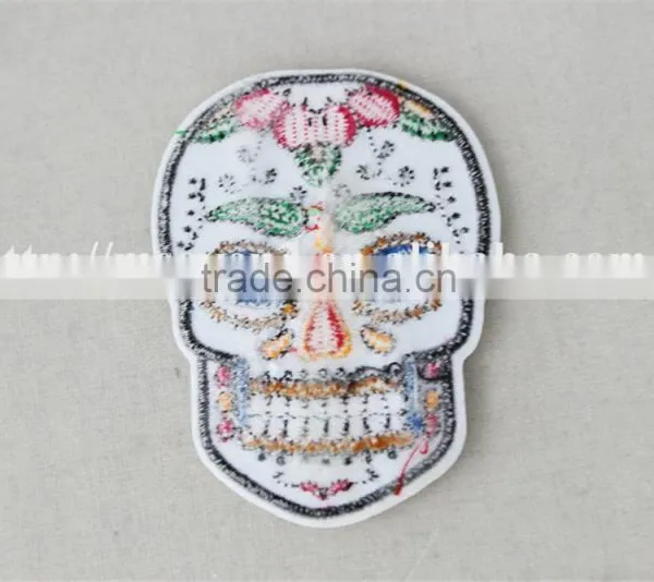 2016 New Fashionable Patch Work Blouse Designs Colorful Pattern Neck Collar Patch for Sale photo-4