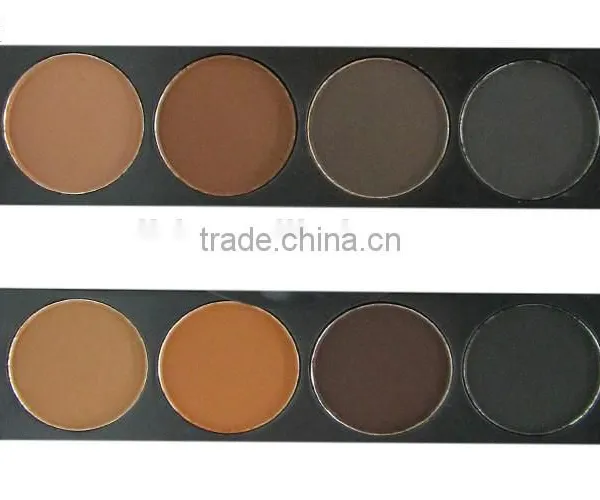Three Color Sable Hair Single Eyebrow Brush With Palette photo-5