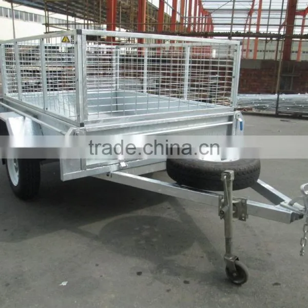 Hot Dipped Galvanised Fully Welded Box Trailer With 600mm Height Cage photo-2