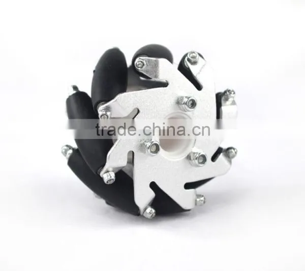 60mm Aluminum LEGO Compatible Mecanum Wheels Set( 2 Left, 2 Right) Basic 14159 photo-2