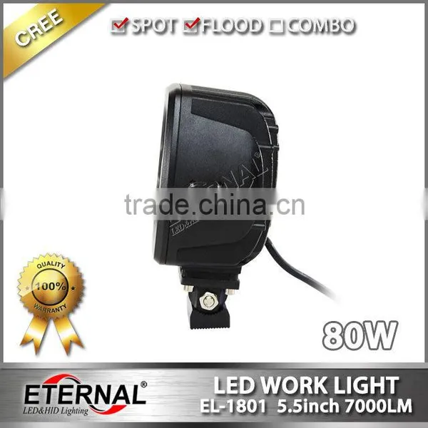 80W 5.5inch High Power Auto Led Work Light Heavy Duty Truck Excavator Light Agriculture Machinery Equipment Lamp photo-4