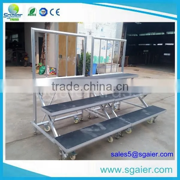 New Aluminum Folding Choral Riser With Wheels for School photo-3
