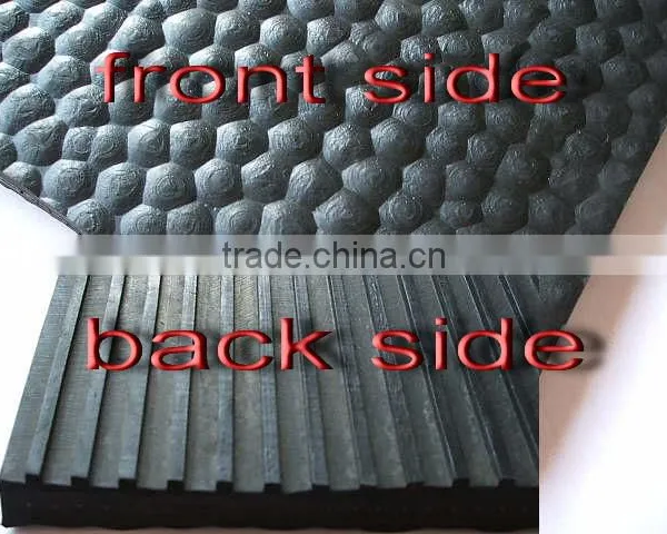 Clotn Insertion Reinforced Hammer Rubber Stable Mat photo-2