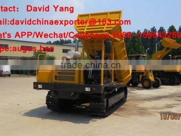 6tons Crawler Dumper Tracked Carrier in Stock photo-4