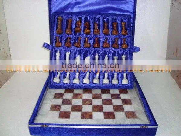 WHOLESALE 2017 NEW PRICE High Quality ONYX CHESS BOARDS WITH FIGURES photo-5