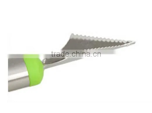 Factory Wholesale 2 in 1 Stainless Steel Fruit Carving Knife Melon Baller photo-5