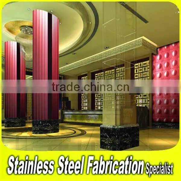 Decorative Etched Color 304 Stainless Steel Pillar Cladding photo-4