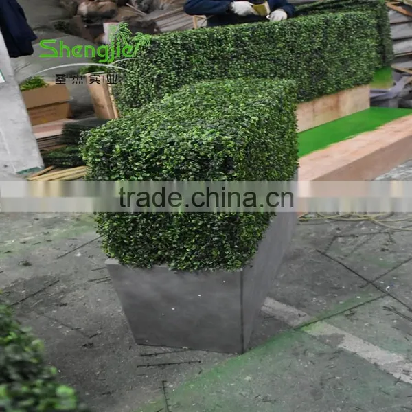 SJLJ013715 Guangzhou Supplier Artificial Boxwood Hedge for Outdoor UV Plastic Boxwood Hedge photo-5