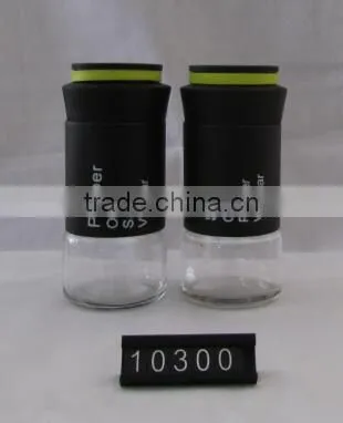 4 Pieces Metal Coat Glass Empty Spice Jars photo-2