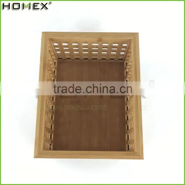 Handmade Bamboo Bin Fruit Storage Crate Homex BSCI/Factory photo-6