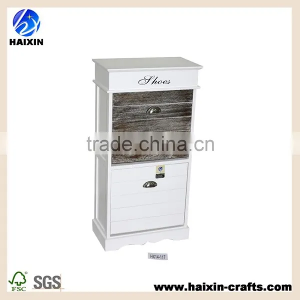 White Wooden Storage Cabinet in White Color. photo-2