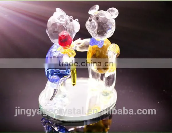 Romantic Crystal Couple Bears as the Best Crystal Wedding Present for 15th Wedding Anniversary photo-5
