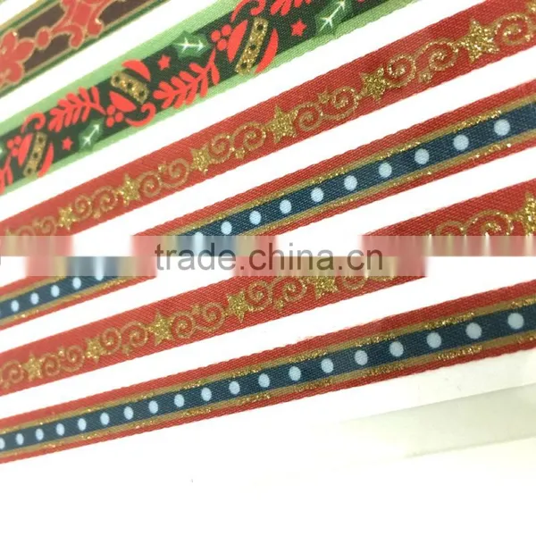 Hot Sale X'mas Glitter Ribbon Sticker, X'mas Season Ribbon Sticker photo-4