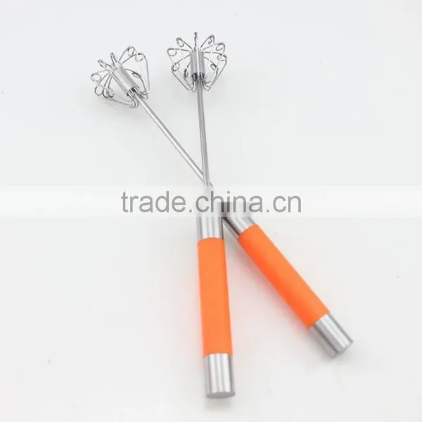 New Easy Kitchen Handle Push Whisk Versatile Egg Beater photo-2