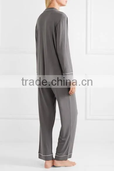 Dubai Women Sleepwear Jersey Pajama Set Women Silk Nighty Sleepwear Nightgown Women Sleepwear photo-3
