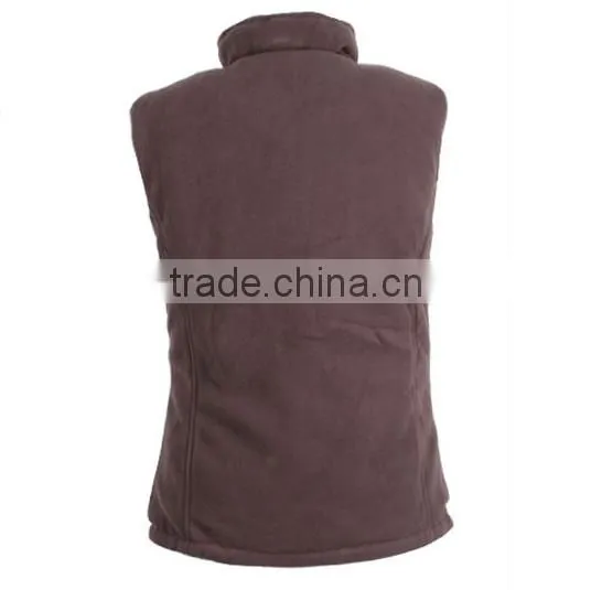 2016 New Design Apparel Stocklot Sleeveless Polar Fleece Waistcoat For Women photo-2