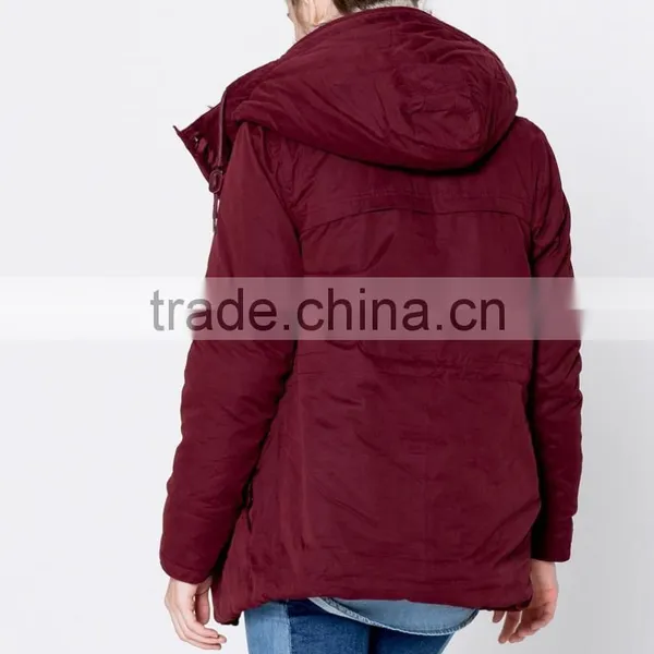 Custom Warm Fur-collar Jacket Winter Coat Skiing Jacket Women Parka Jacket photo-4
