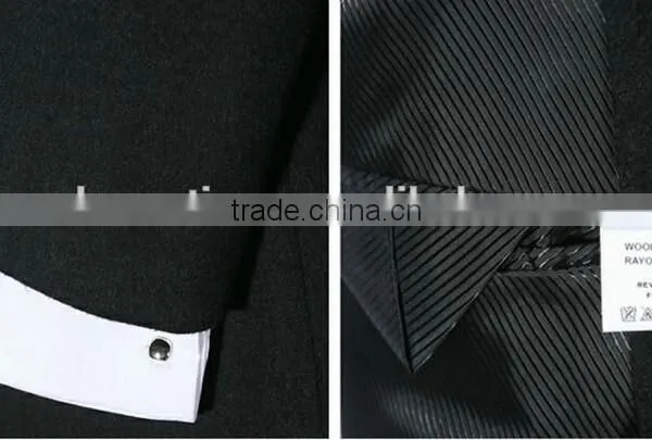 2014 Double-Breasted New Season Lastest Design Slim Fit Mens Cashmere Men Coat photo-4
