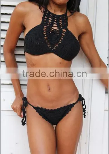 Fashion Hot Women Sexy Handmade Crochet Brazilian Bikini 2016 New Swimwear Swimsuit photo-3
