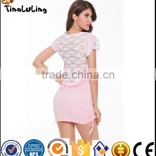 Hot Lady Sexy Transparent Lingeries Soft Lace Sexy Busty Babydoll Lingerie Manufactuer photo-2