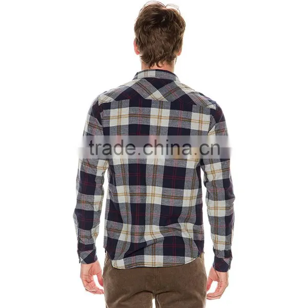 2016 New Style Fashion Flannel Check Shirts With Boxes photo-5