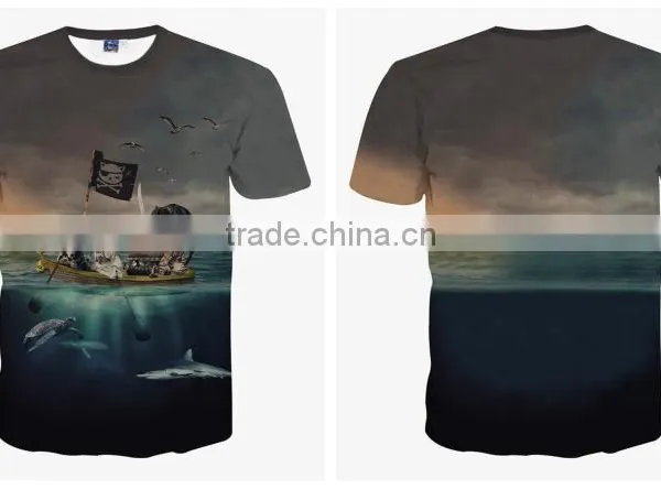 Ebay Hot Sale 3D Animal Printed T Shirts for Men Flash-cat Printed 3D T-Shirts Short Sleeve photo-2