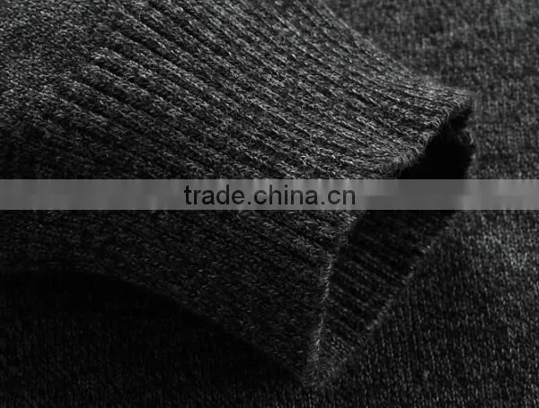 Shantou Manufacturers Mens Wool Pullover Sweater Hoody for Wholesale photo-5