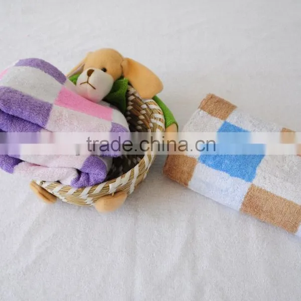 Bamboo Towel With Plaid Yarn Dyed Face Towel photo-4