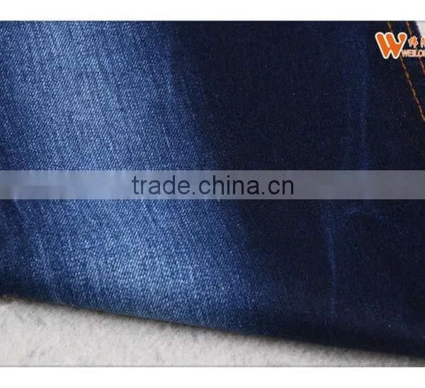 Wholesale 100% Rope Dye Cotton Jersey Knitted Denim Fabric photo-3