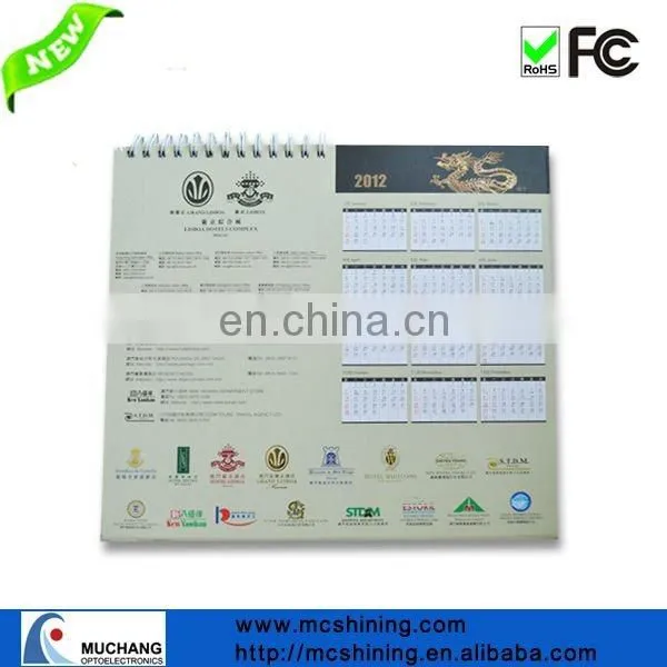 Electronic Wall Sliding Date Calendar With Led