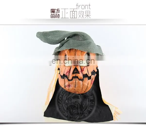 Latex Pumpkin Party Halloween Mask photo-3