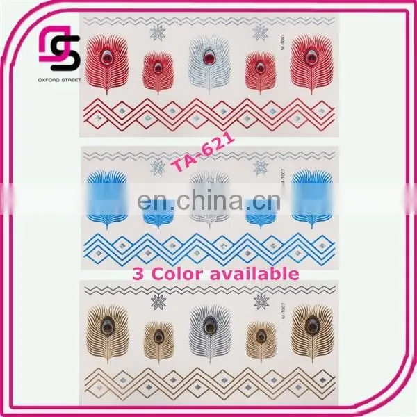 New Tattoo Sticker Colorful Laser Tattoo Sticker Designs 3 Colors Available photo-3