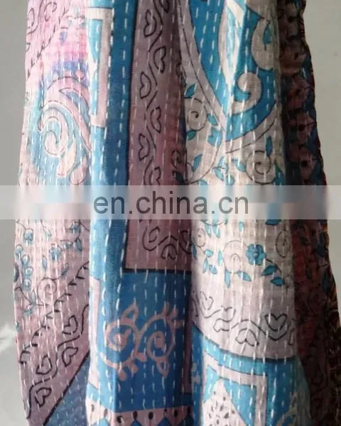 Indian Old Kantha Scraves photo-4