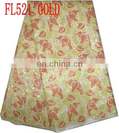 African Fashion French Lace/organza Lace/sequin Lace (FL521) photo-3