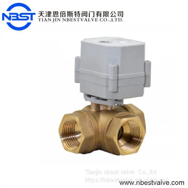 DN25 Low Pressure Horizontal Brass Motorized Ball Valve photo-5