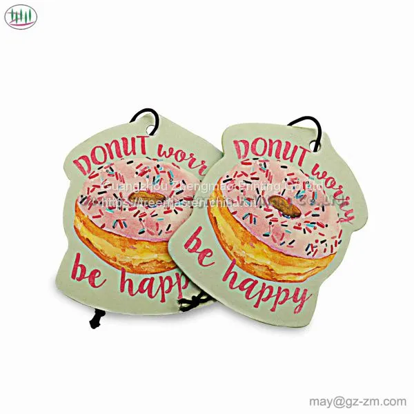 CMYK Colour Printing Absorbent- Paper Customized Shape and Size Paper Car Air Freshener photo-3