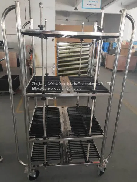 Esd Smt Pcb Autobody Parts Storage Carts Trolley photo-4