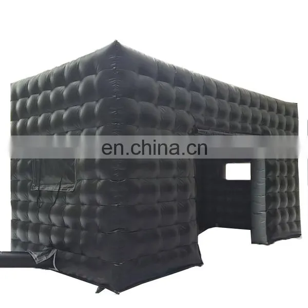 Commercial Black Portable Inflatable Tube Kiosk Blow up Booth Inflatable Cube Party Tent photo-4