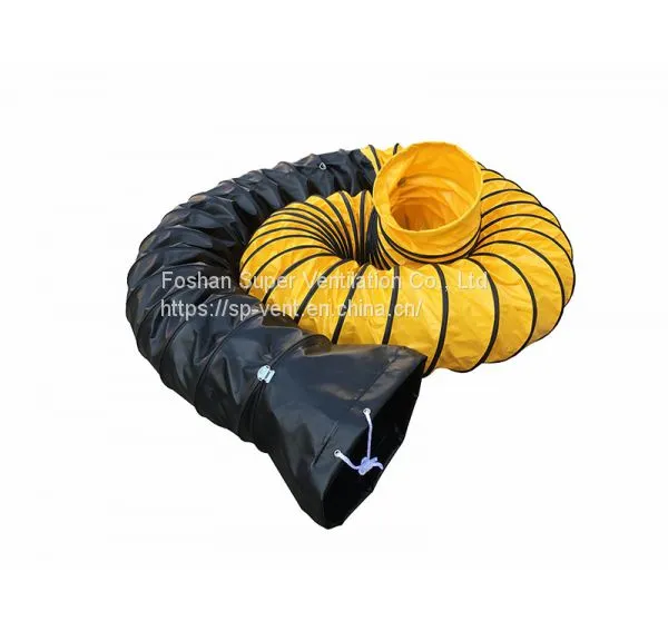 120℃ Combined Duct PVC Combined Duct Heat Resistant Duct PVC Tarpaulin Duct Manufacturer photo-3