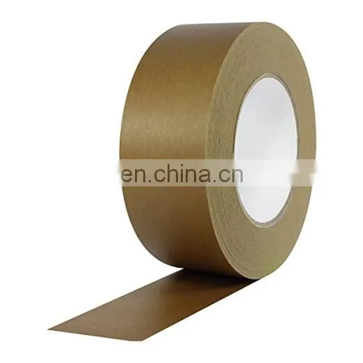 Factory Direct Sales Kraft Brown Self-Adhesive Paper Tape Packaging Tape Kraft Paper Tape photo-3