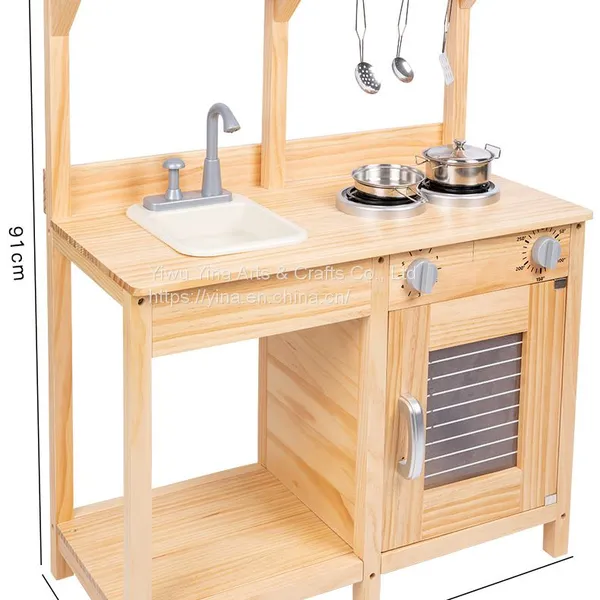 Wooden Pretend Cooking Game Children Play Set Kitchen Toy Sets for Kids photo-2