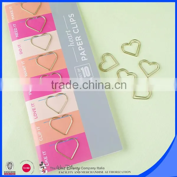 Shaped paper clip and paper clip type clips holder