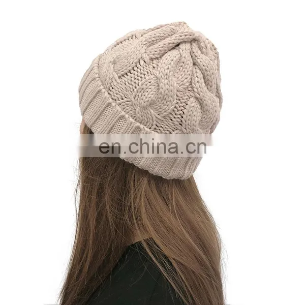 2022 New Design Winter Beanie Winter Acrylic Jacquard Knitted Hat Pom Knit Skull Hats Fitted Knitting Fisherman Beanie photo-2