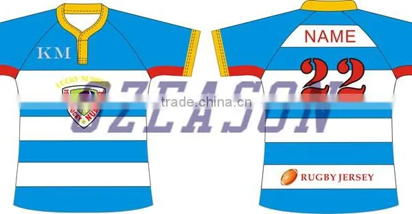 High Quality Club Rugby Jersey With OEM Service and Cheap Price photo-2