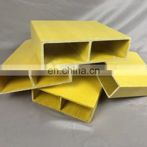 Pultrusion Fiberglass Profile Frp Square Tube Pultruded Frp Profiles Plastic Profile Square Tube photo-4