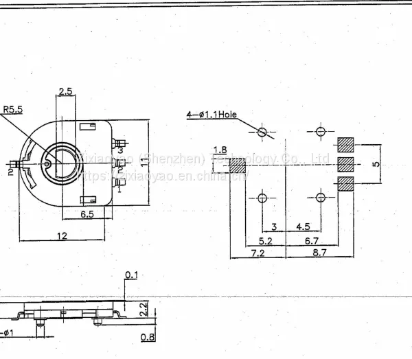 Factory Supplied Position Sensor RTMRD1109-B10K-333 Resistive Displacement Sensor photo-2
