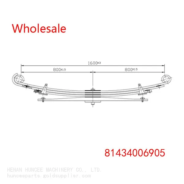 81434006905 Front Leaf Spring Wholesale for MAN photo-2