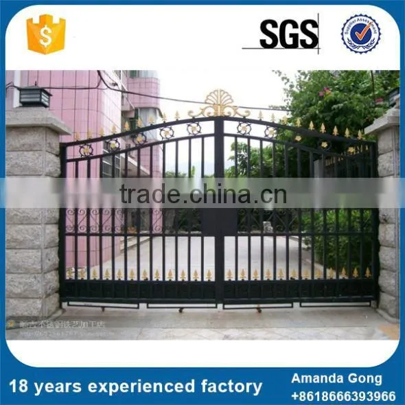 A Variety Of Capacity High Security Galvanized Steel Wrought Garden Iron Gate photo-5