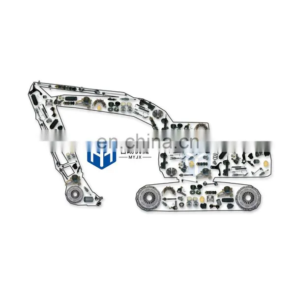 Xcmg Excavator Accessories Hydraulic Parts Excavator Spare Parts Excavator Chain Construction Machine Parts For XCMG